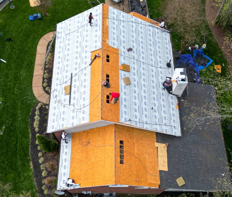 301 Culpepper Ct. - roofing aerial